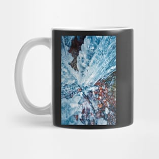 Icicles on mountain wall Mug